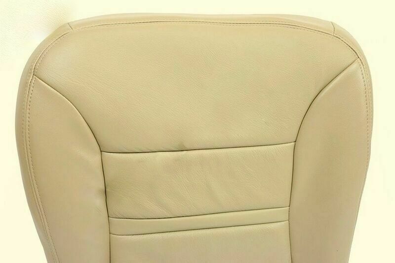 2001 Ford Excursion Limited Driver Bottom Leather Seat Cover Replacement Tan