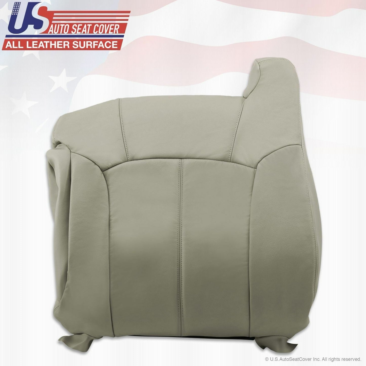 1999 2000 2001 2002 GMC Sierra front Bottoms and Tops Leather Seat Covers Gray