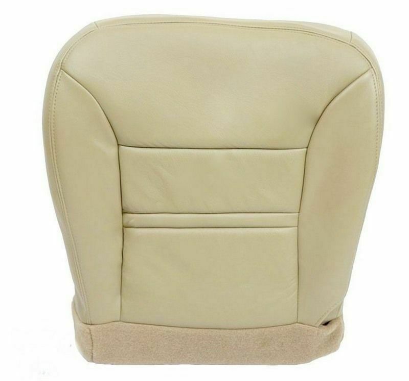 2001 Ford Excursion Limited Driver Bottom Leather Seat Cover Replacement Tan