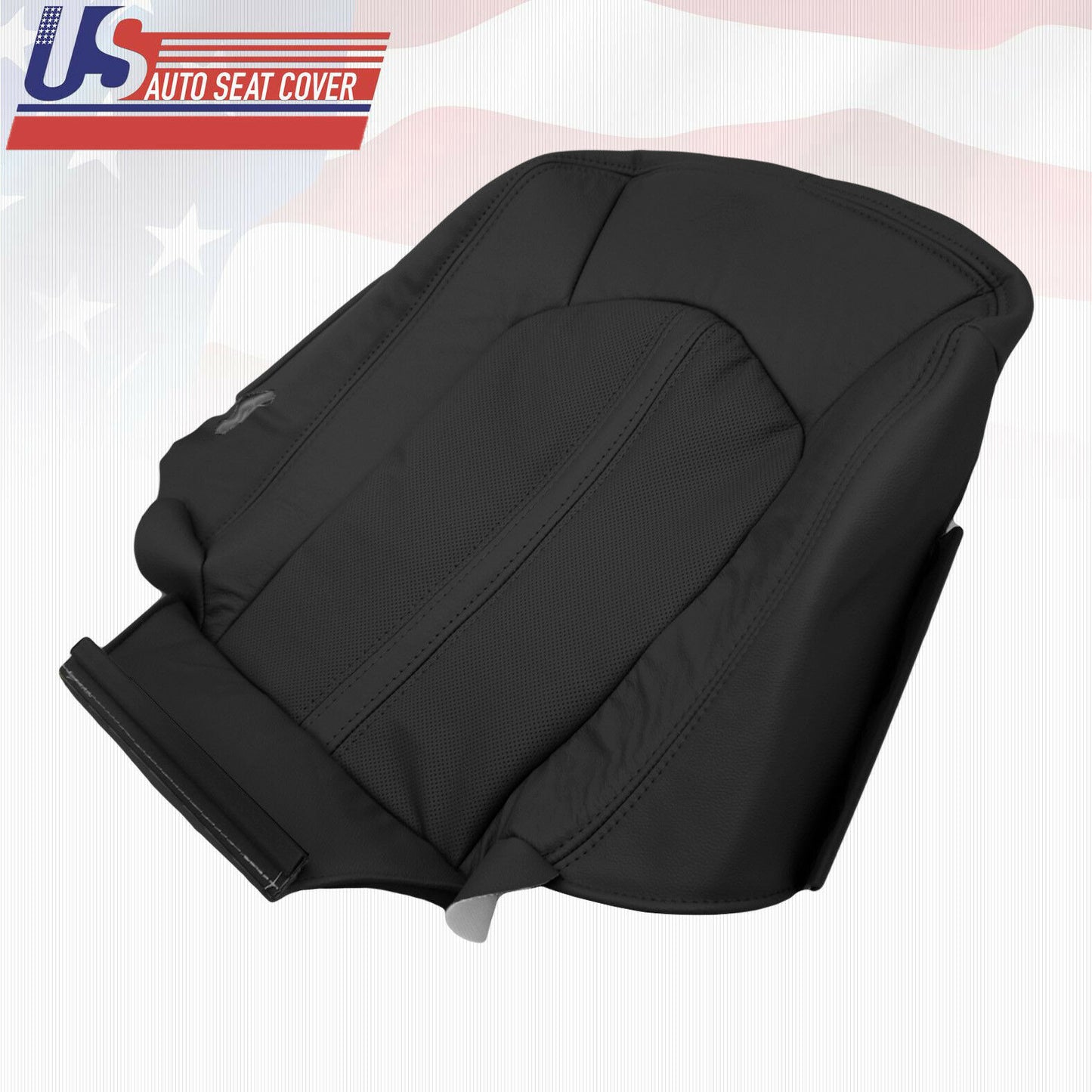 2008 2009 2010 Cadillac CTS 2WD Driver Bottom Perforated Leather Seat Cover BLK