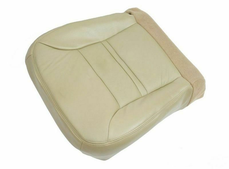 2001 Ford Excursion Limited Driver Bottom Leather Seat Cover Replacement Tan
