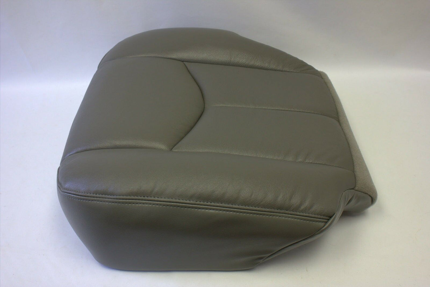 2003 - 06 Chevy Tahoe Suburban GMC Yukon Driver Bottom Leather Seat Cover Gray