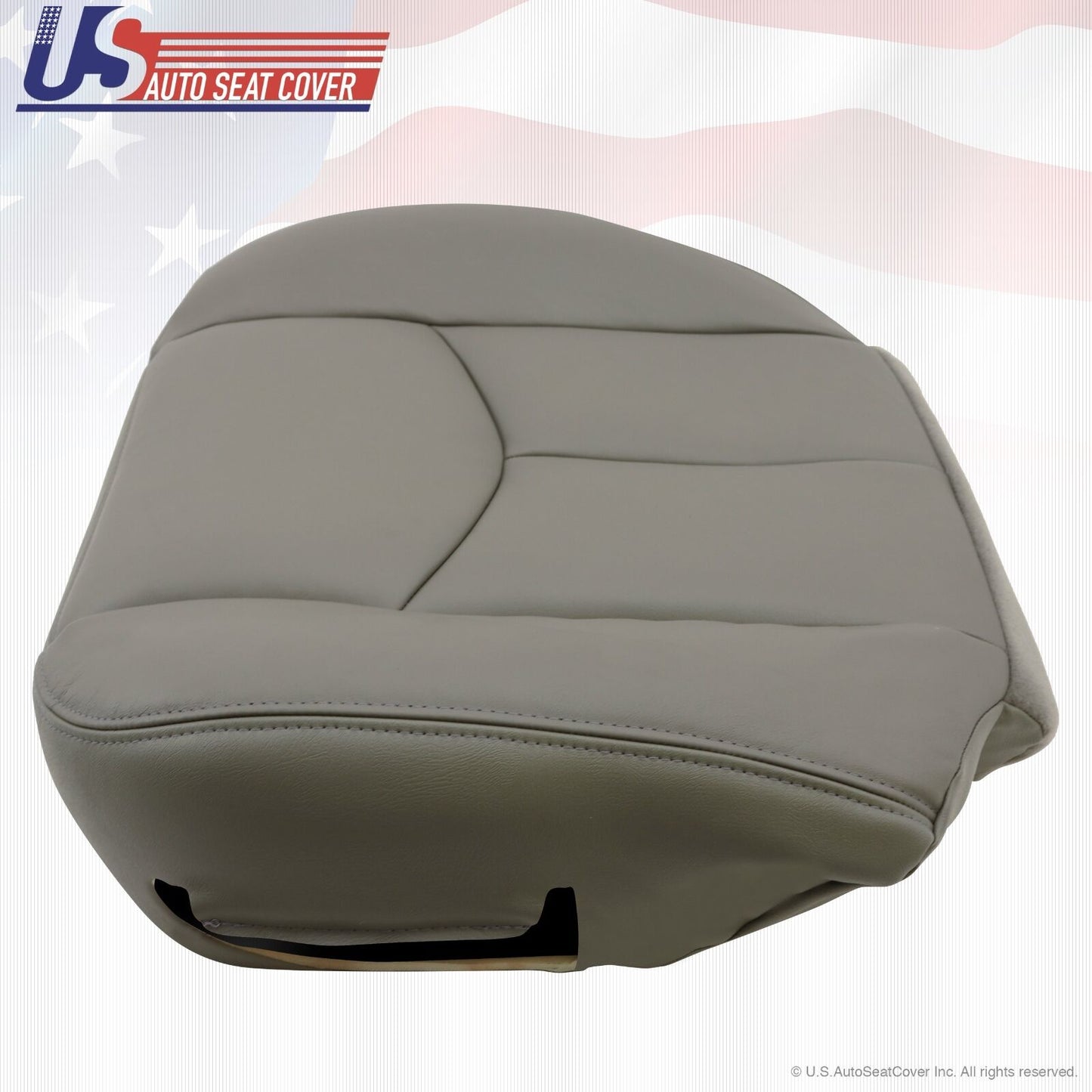 2003 2004 2005 2006 2007 GMC Sierra Bottom Leather Seat Cover pewter gray