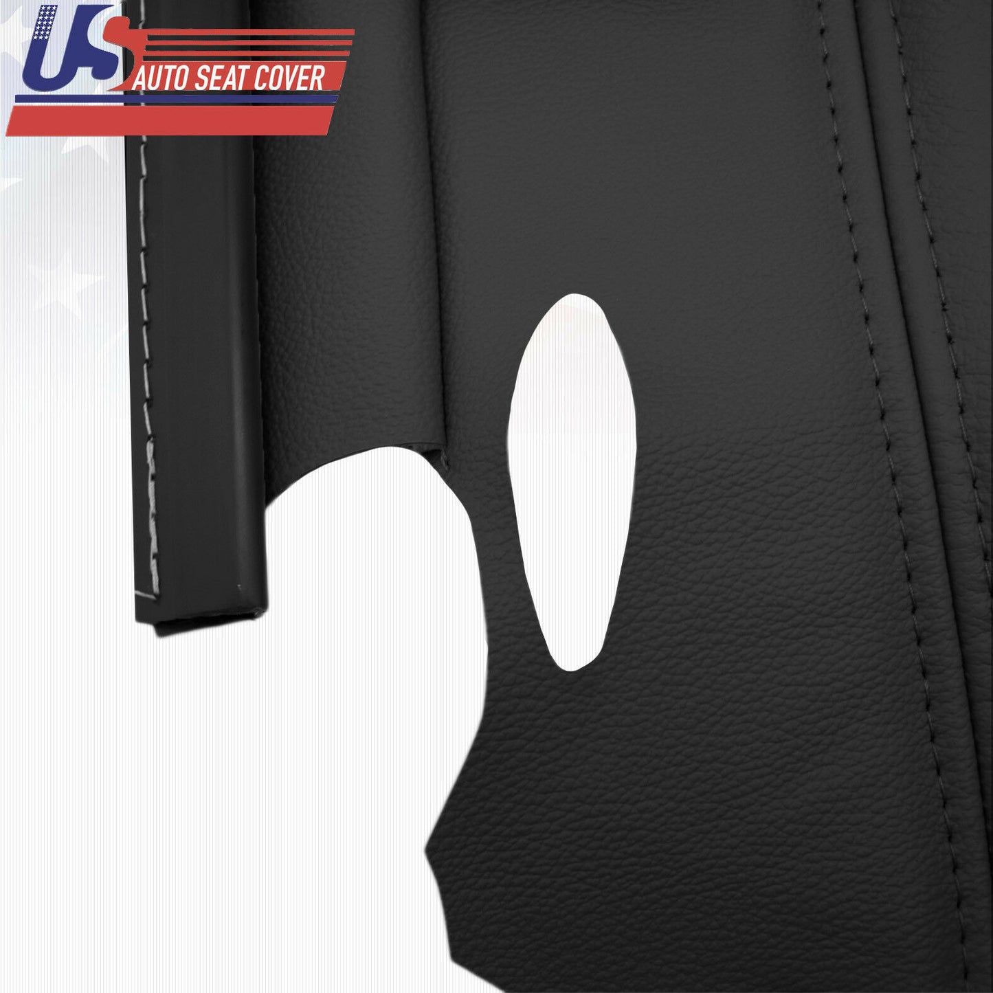 2008 2009 2010 Cadillac CTS 2WD Driver Bottom Perforated Leather Seat Cover BLK