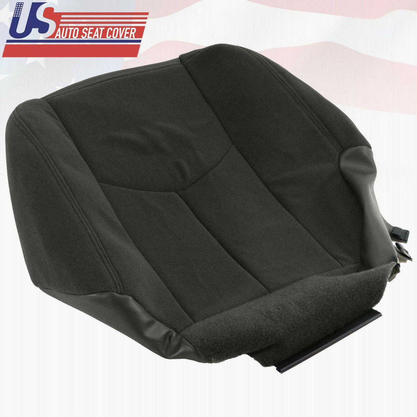 2003 2004 GMC Sierra 3500 Driver Bottom Replacement Cloth Seat Cover DARK GRAY
