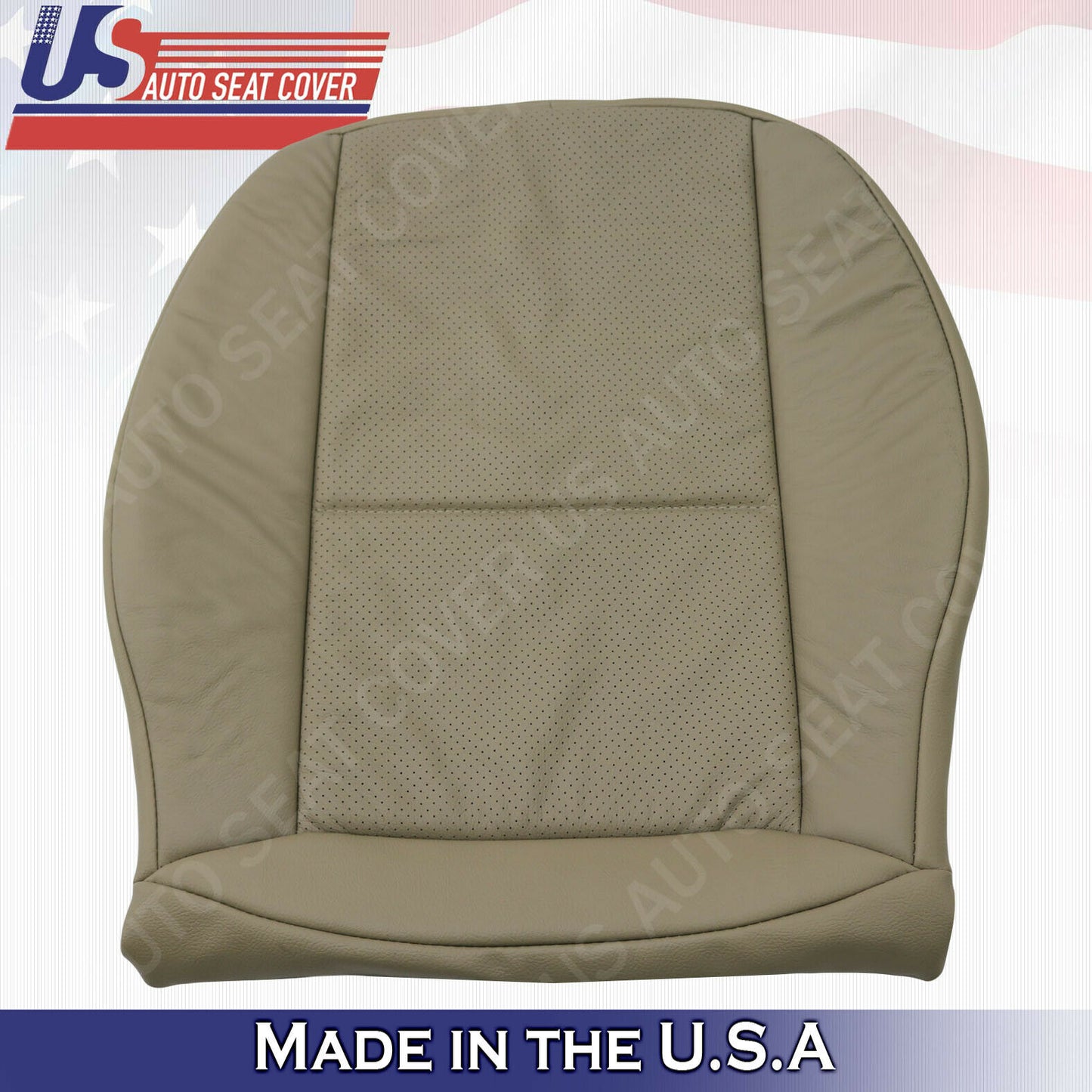 Driver Bottom Perforated Seat Cover Beige For Mercedes C250 C300 C350 2011 2012