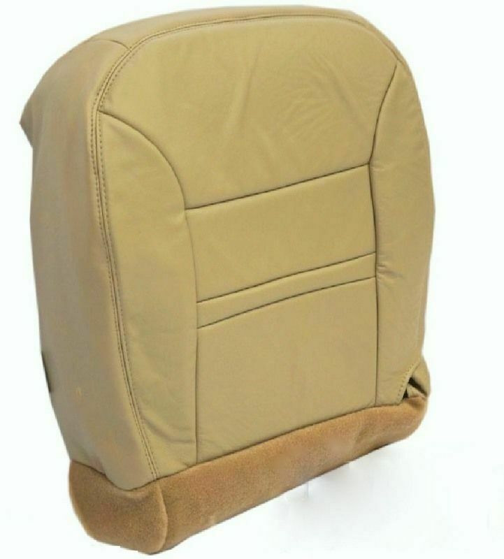 2001 Ford Excursion Limited Driver Bottom Leather Seat Cover Replacement Tan