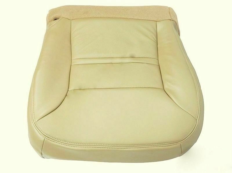 2001 Ford Excursion Limited Driver Bottom Leather Seat Cover Replacement Tan