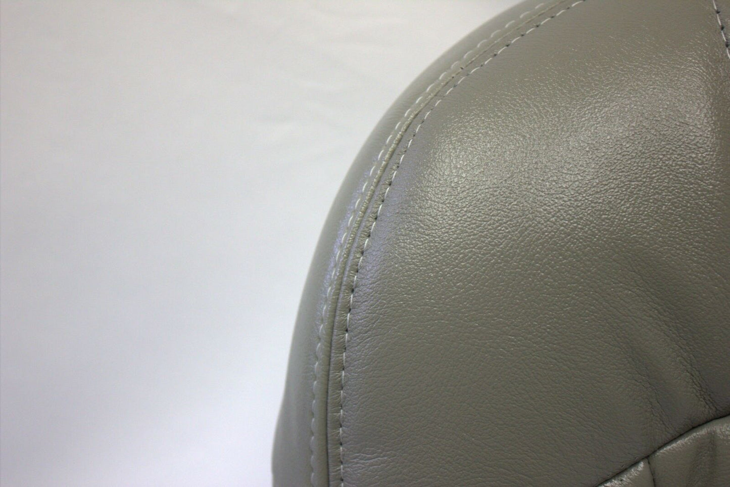 2001 2002 Chevy Tahoe Driver and Passenger Bottom Leather Seat Covers Gray