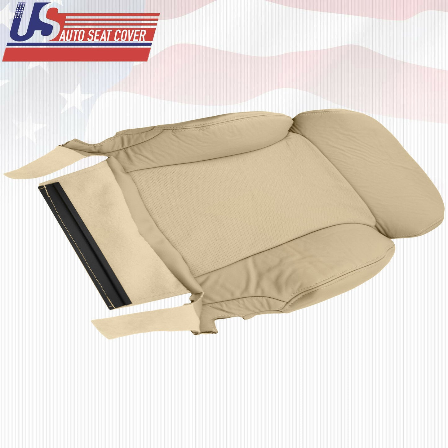 Fits 2007 Lexus GS350 Driver Top LeanBack Leather Seat Cover OEM Type Tan