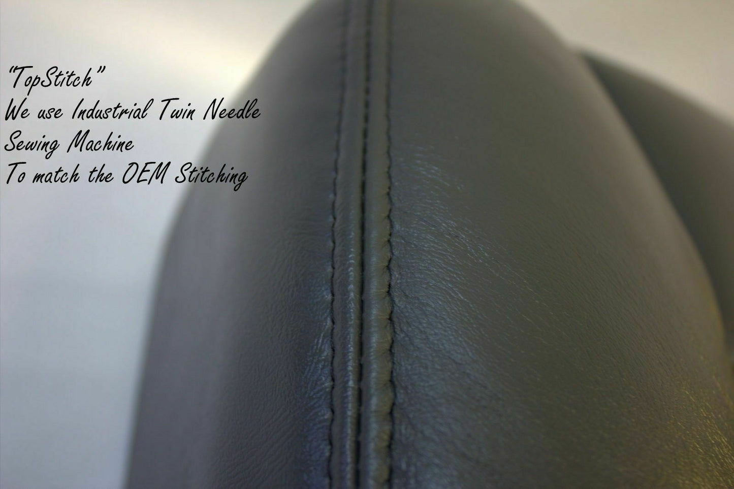 2003 To 06 Chevy Avalanche Driver & Passenger Bottom Vinyl Seat Covers Dark Gray