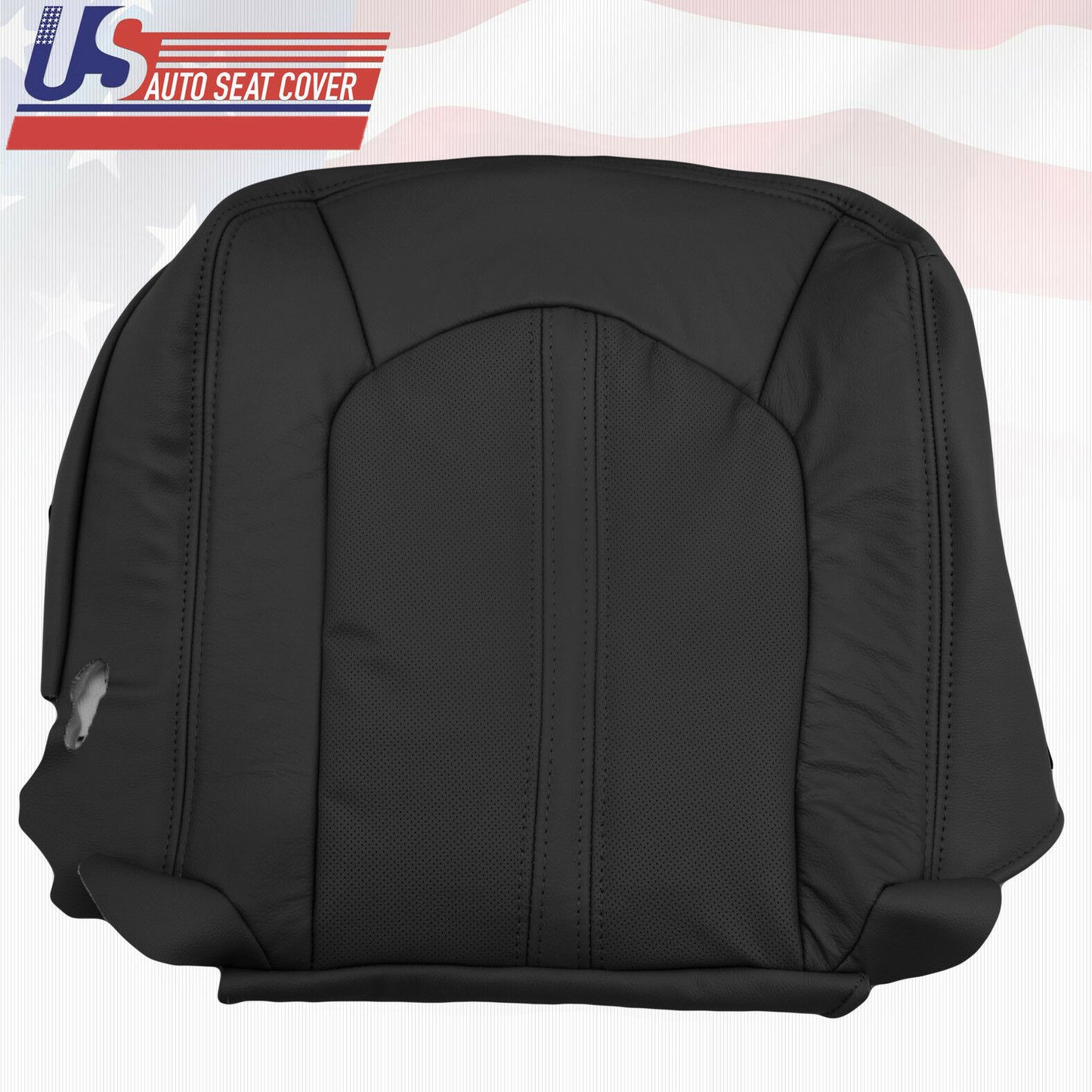 2008 2009 2010 Cadillac CTS 2WD Driver Bottom Perforated Leather Seat Cover BLK