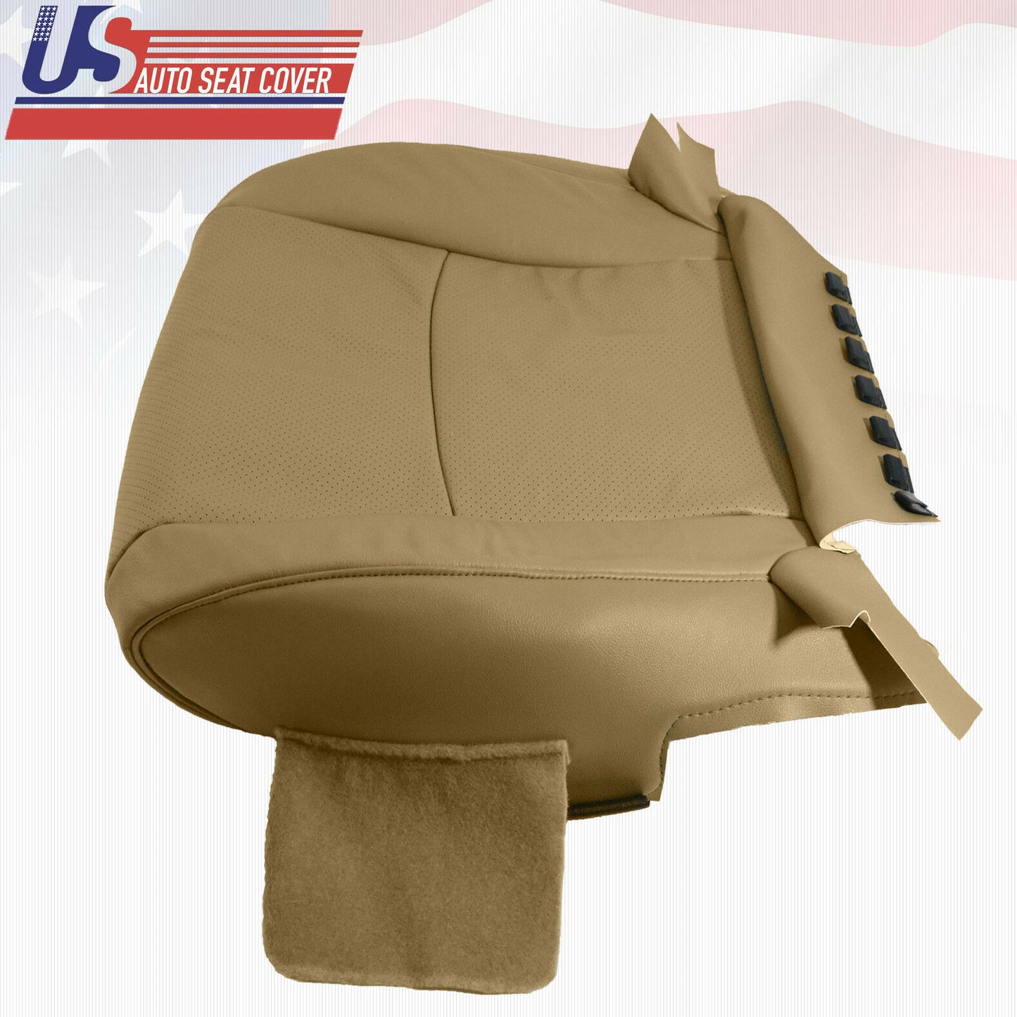 Driver Bottom Replacement Cover Perforated Leather For 2004 Toyota Highlander