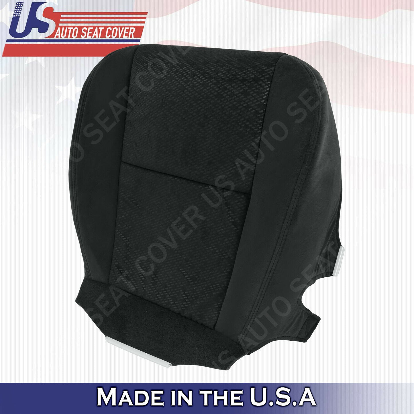 GMC Sierra 1500 FRONT LOWER SIDE Cloth Seat Cover Black 2007 2008 LH-RH
