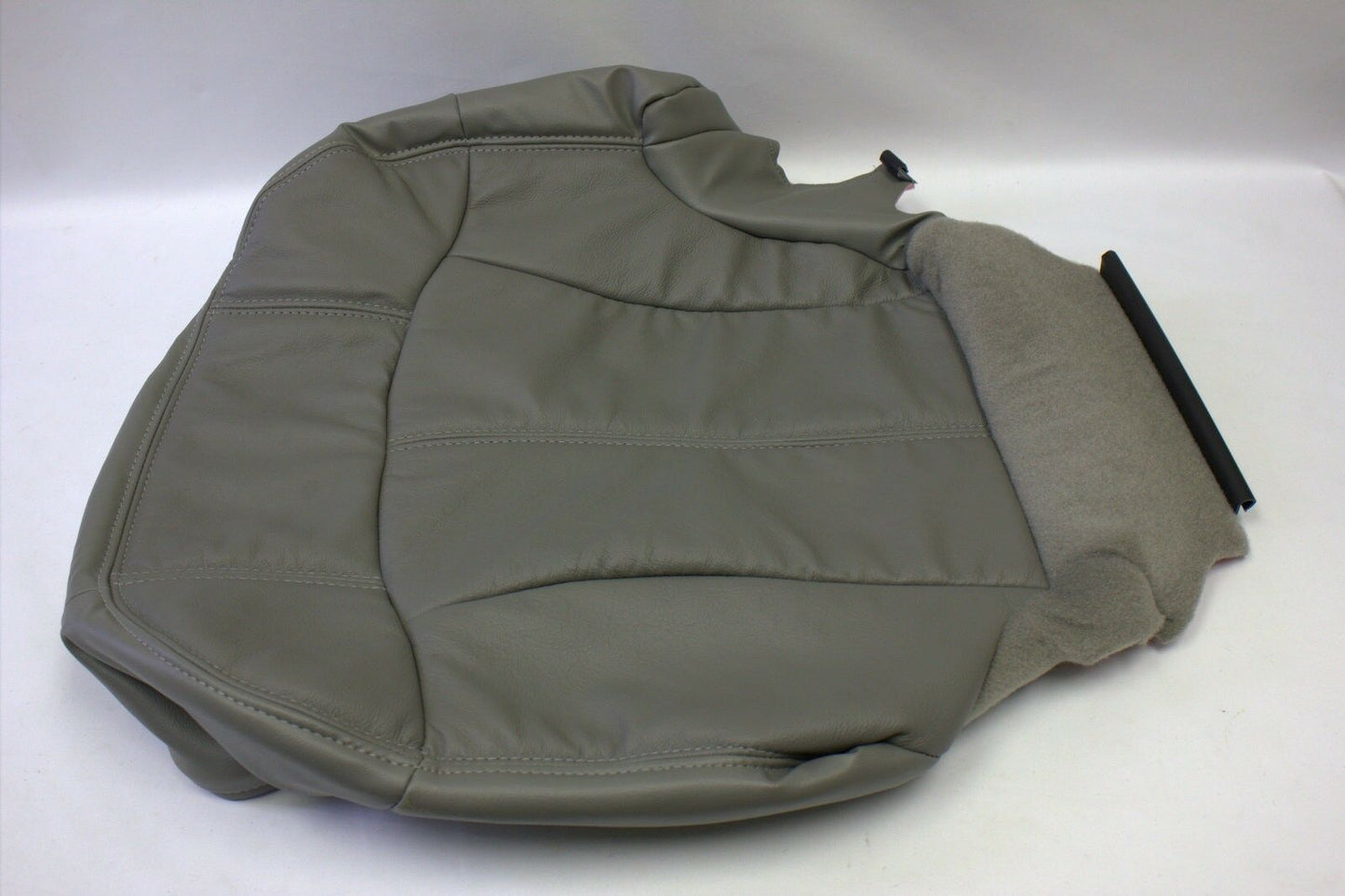 2001 2002 Chevy Tahoe LT Z71 Driver Bottom Replacement Leather Seat Cover Gray