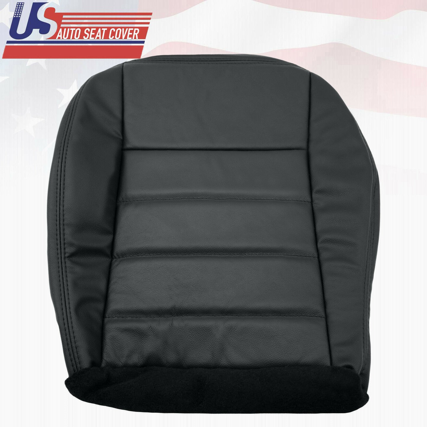 2010 Dodge Charger SXT Driver Bottom Replacement Leather Seat Cover Dark Gray