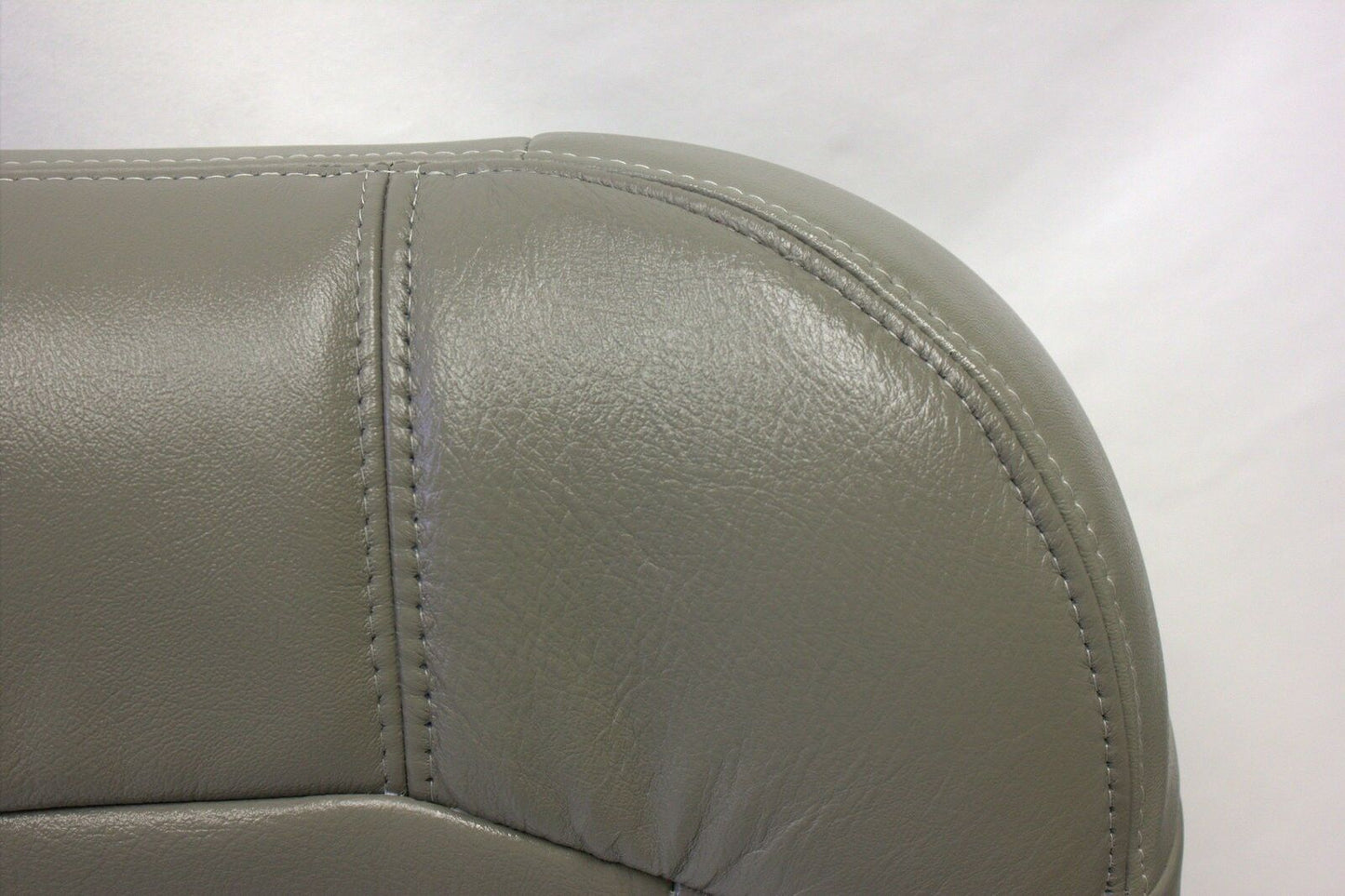 2001 2002 Chevy Tahoe Driver and Passenger Bottom Leather Seat Covers Gray