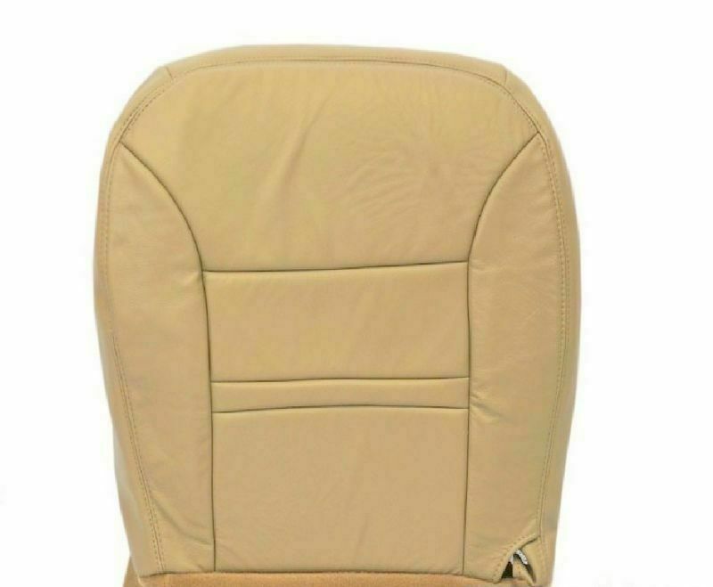 2001 Ford Excursion Limited Driver Bottom Leather Seat Cover Replacement Tan