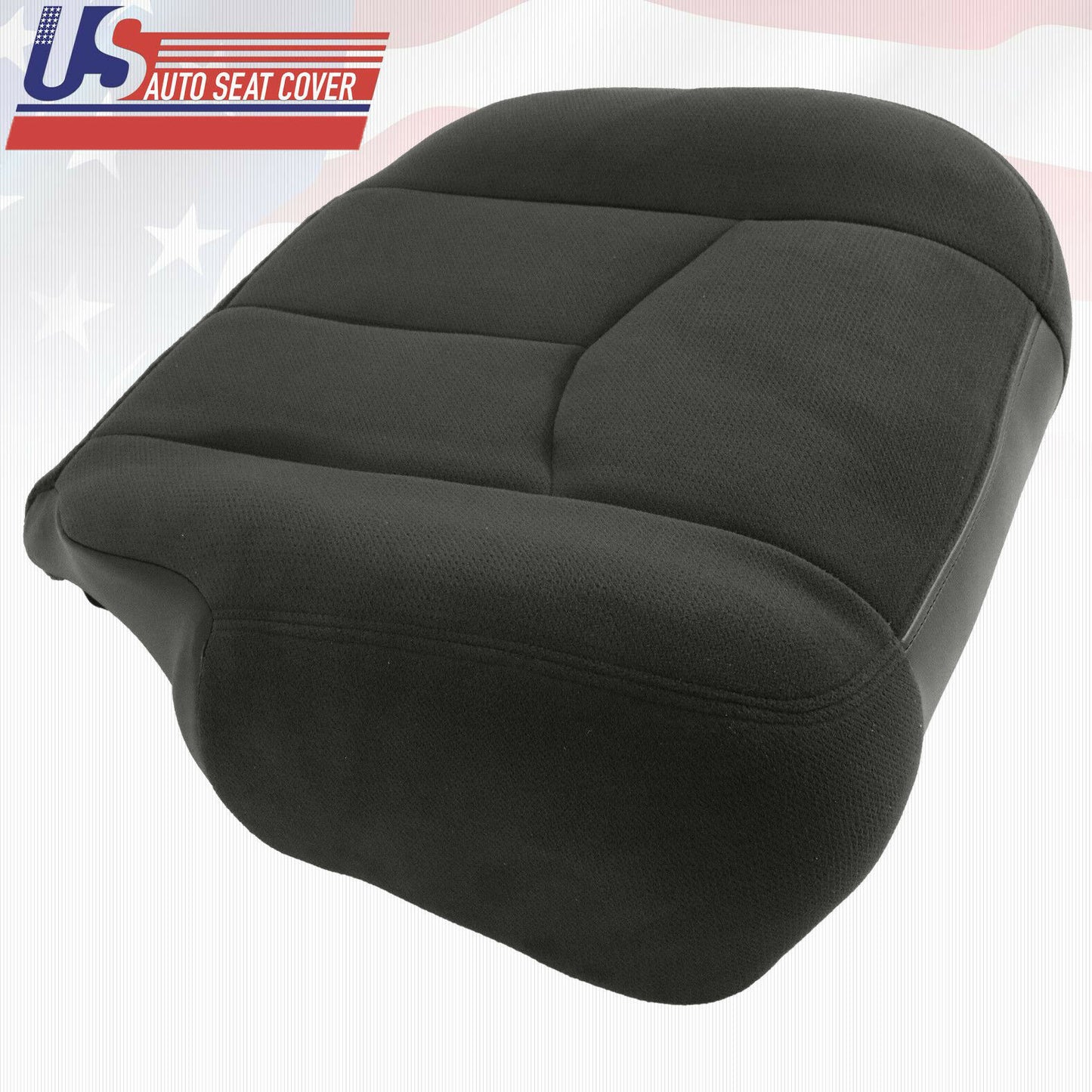 2003 2004 GMC Sierra 3500 Driver Bottom Replacement Cloth Seat Cover DARK GRAY