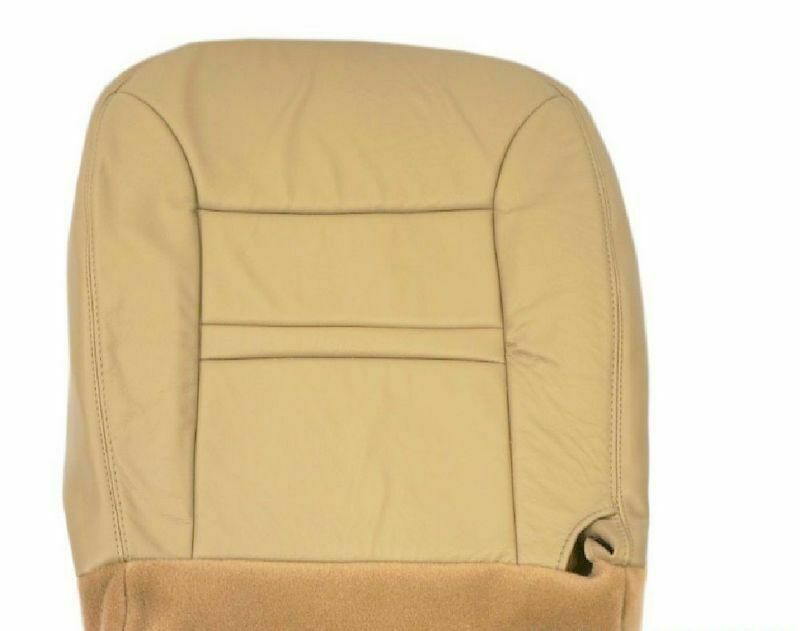 2001 Ford Excursion Limited Driver Bottom Leather Seat Cover Replacement Tan