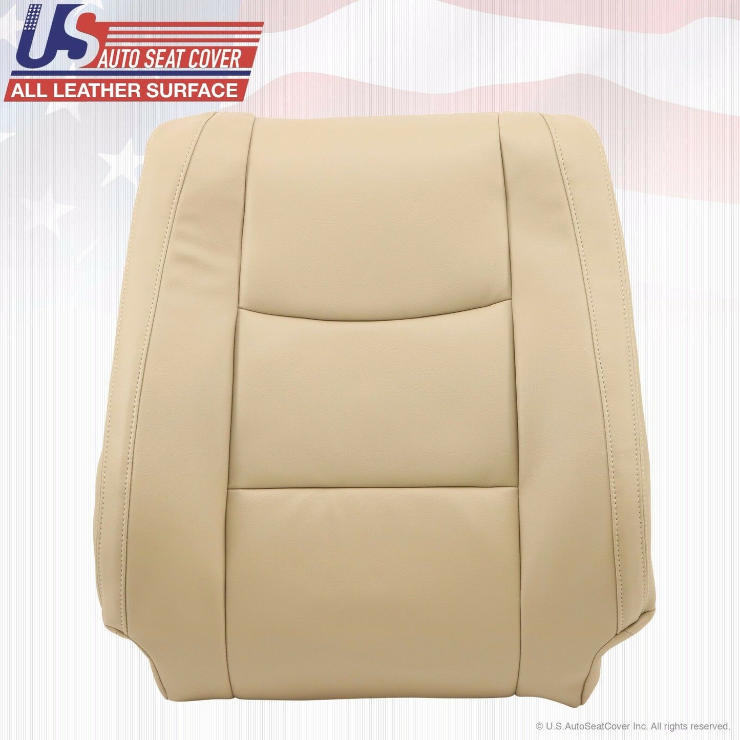 Driver Bottom & Upper Top Lean Back Leather Cover TAN Fit 2003-2009 Lexus GX470