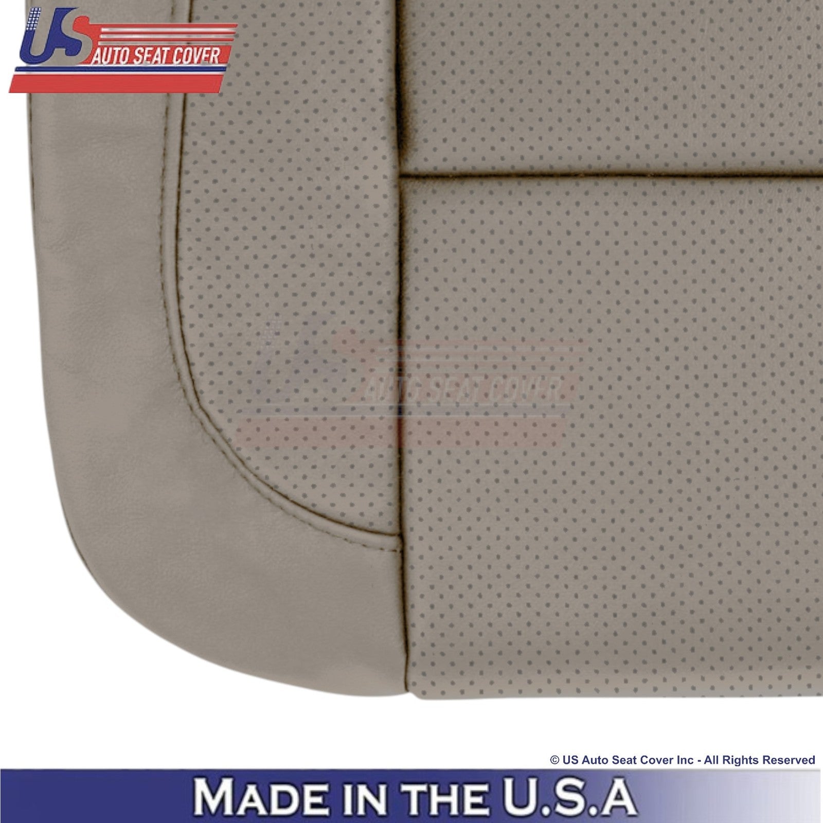2014-2019 For Chevy Silverado 1500 LT Leatherette Perf Driver Bottom Cover Dune