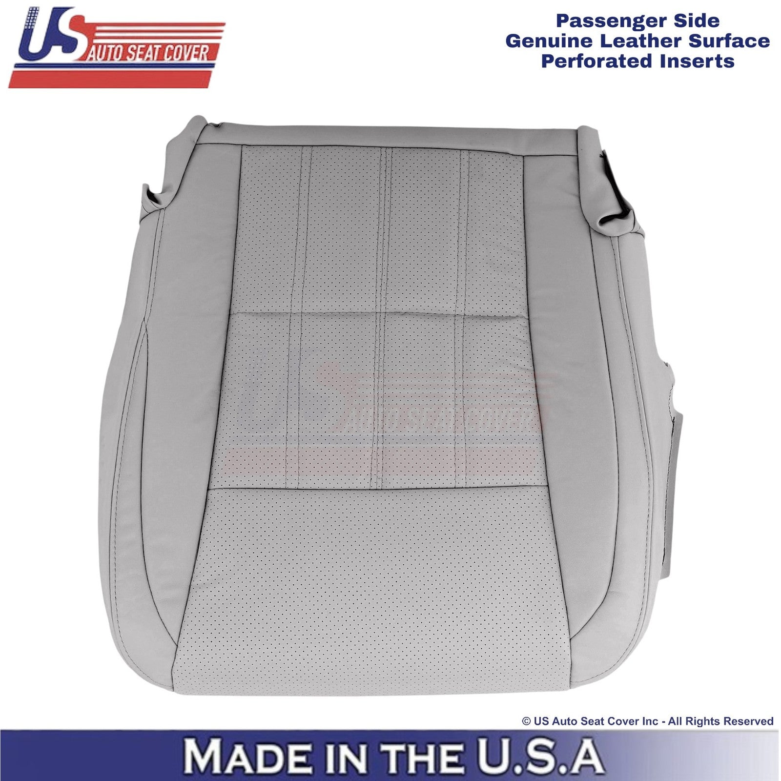 2016-2018 Fits Lexus ES 350 Genuine Leather Passenger Bottom Cover Stratus Gray