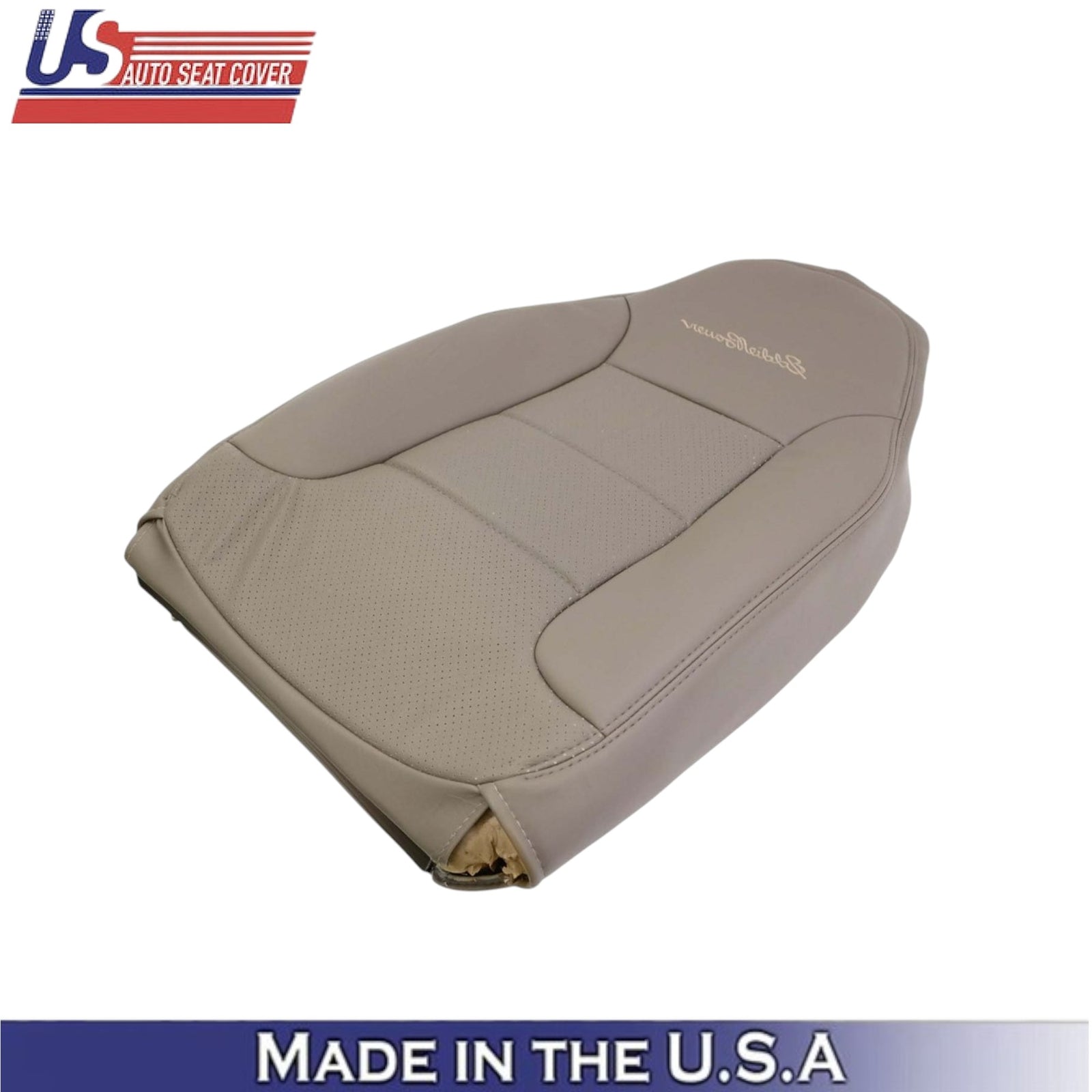 1993 1994 1995 1996 Ford Bronco Eddie Bauer Leatherette Seat Cover Mocha Tan
