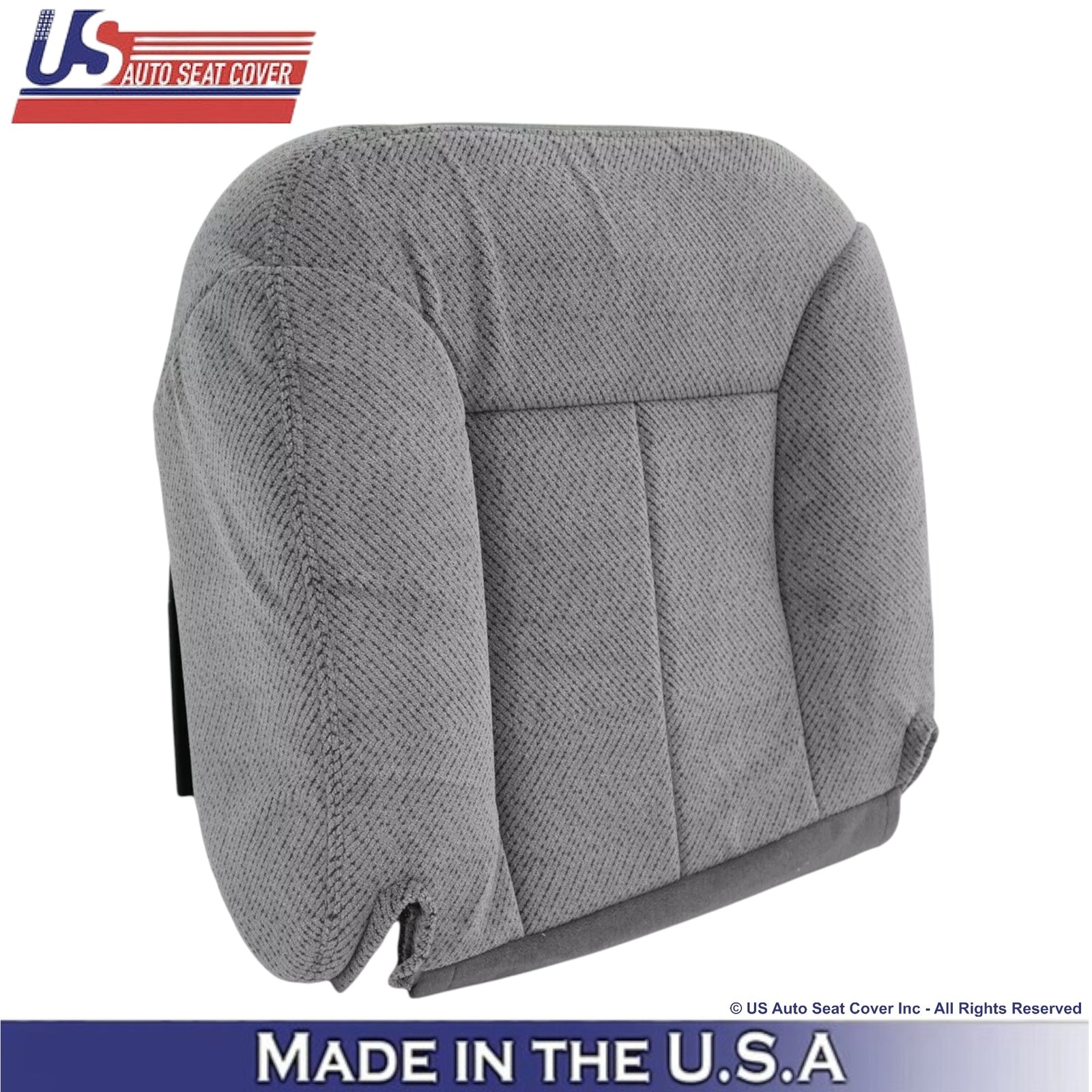 1995-999 For Chevy Silverado 1500 2500 3500 Cloth Drive Bottom Seat Cover Gray