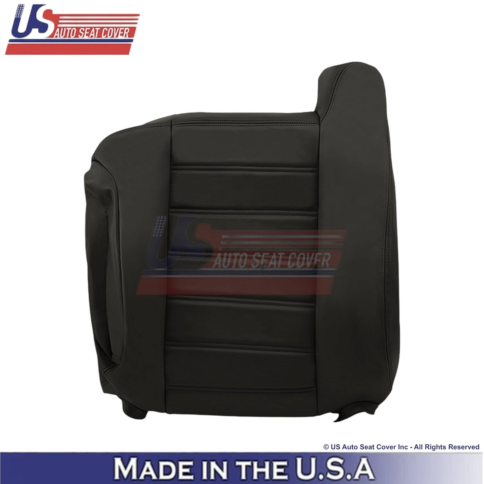 2003-2007 For Hummer H2 Leatherette Front Top Replacement Covers Ebony Black