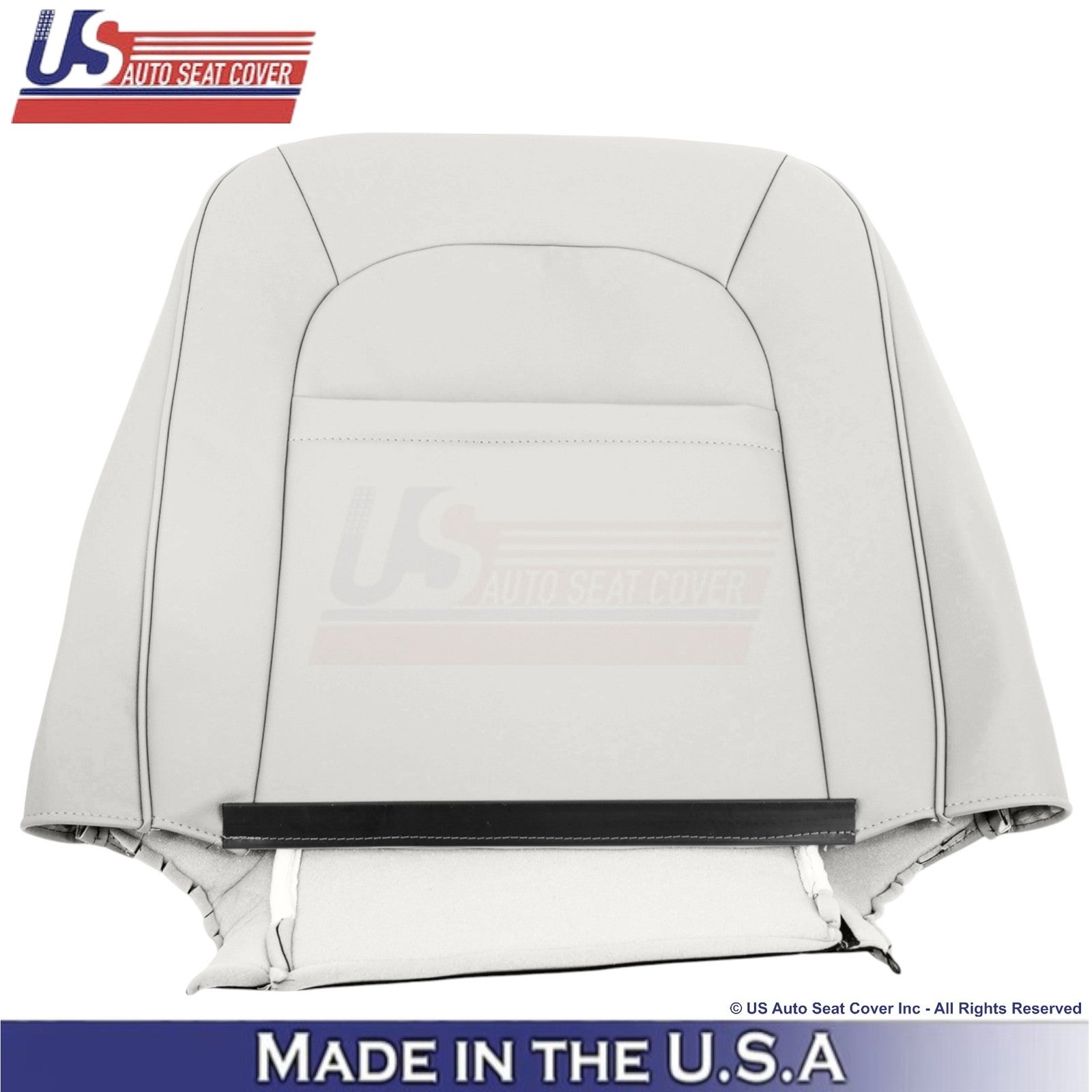 1998-2002 For Ford Crown Victoria Leatherette Driver Top Replacement Cover White