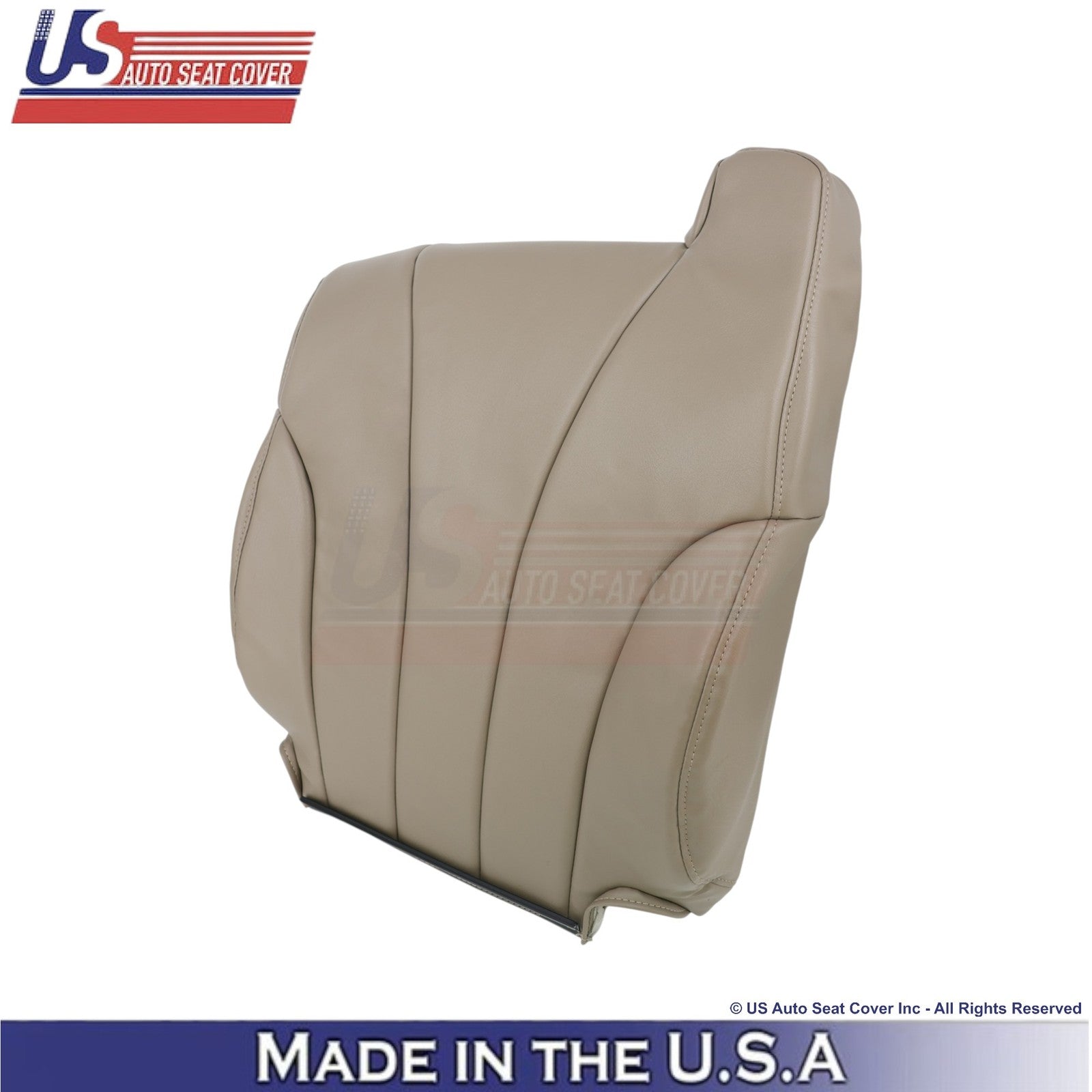 2001-2002 For Chevy Silverado W/T Leatherette Front Top Covers Medium Neutral