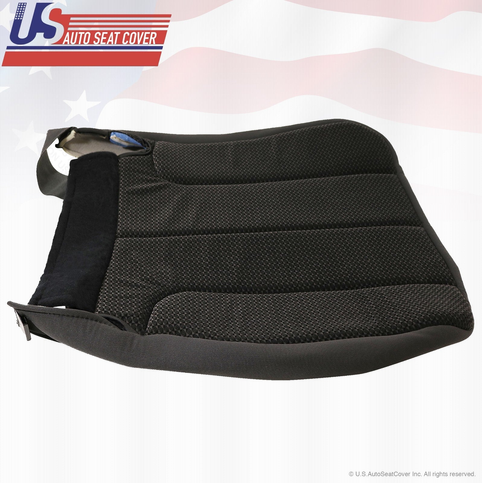 2002 to 2005 For Dodge Ram 1500 Driver Bottom Cloth Cover + Foam Cushion Dk Gray
