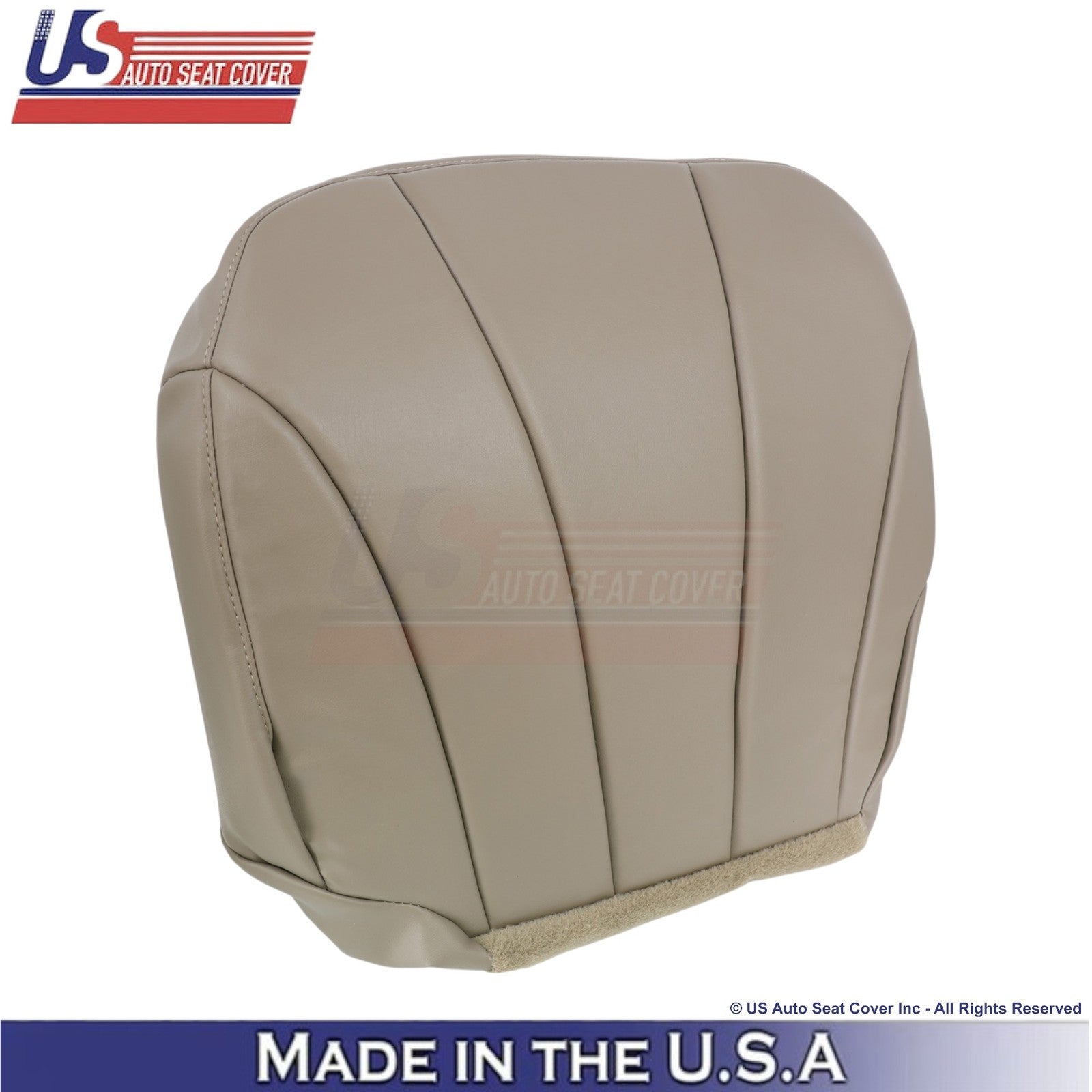 2001-2002 For Chevy Silverado W/T Leather Front Bottom Covers Medium Neutral