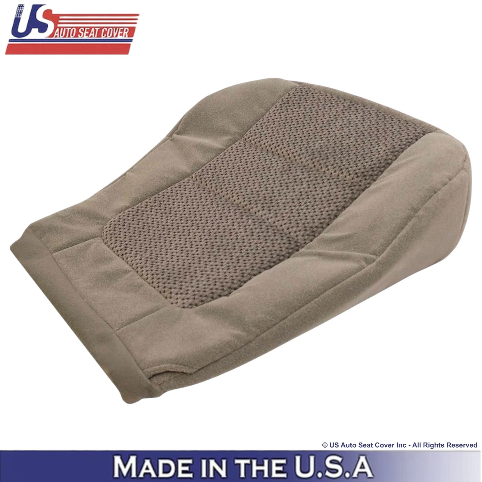 2001 For Ford F-250 XLT Crew-Cab Cloth Driver Bottom Seat Cover med. Parchment