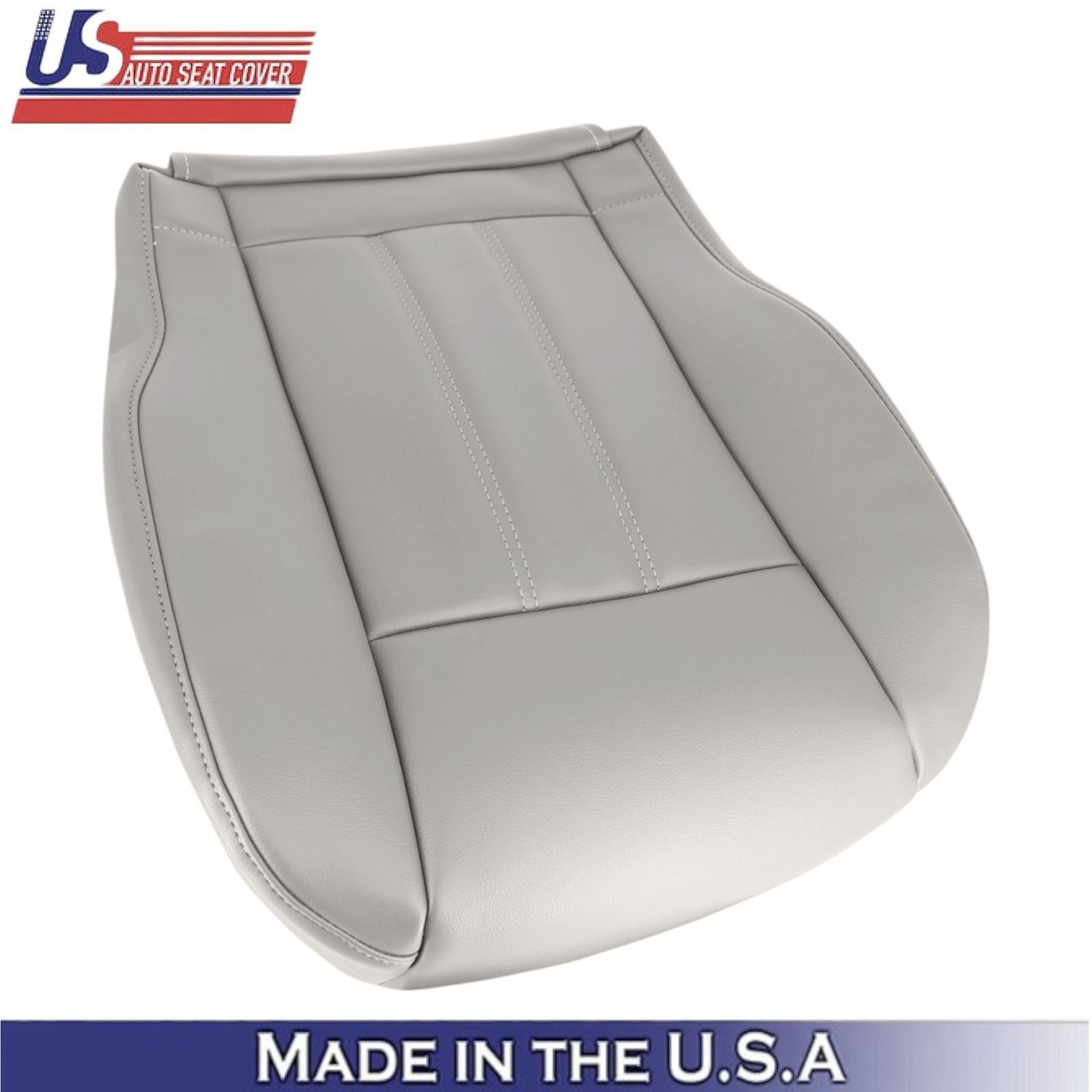 2008-2016 For Chrysler Town & Country Leatherette Front Bottom Covers Lt. Shale