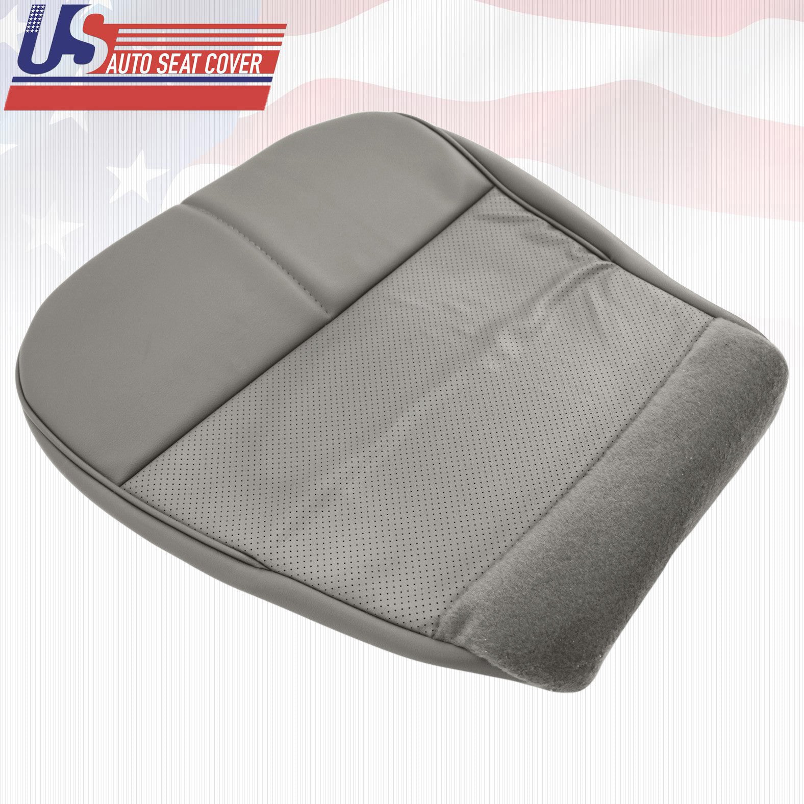 For 1992 to 99 Ford Econoline E150 Cargo Van Bottom Vinyl Seat cover Gray perf