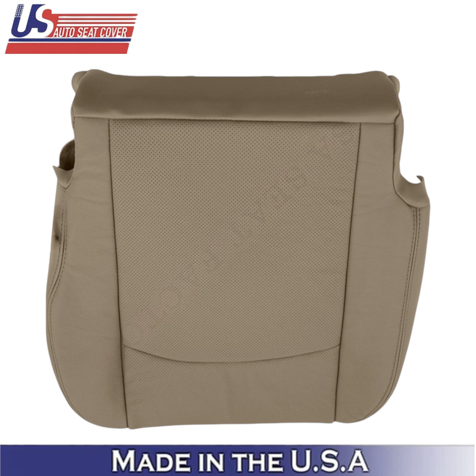 2009-2012 For Dodge Ram 1500 Laramie Genuine Leather Passenger Side Covers Tan