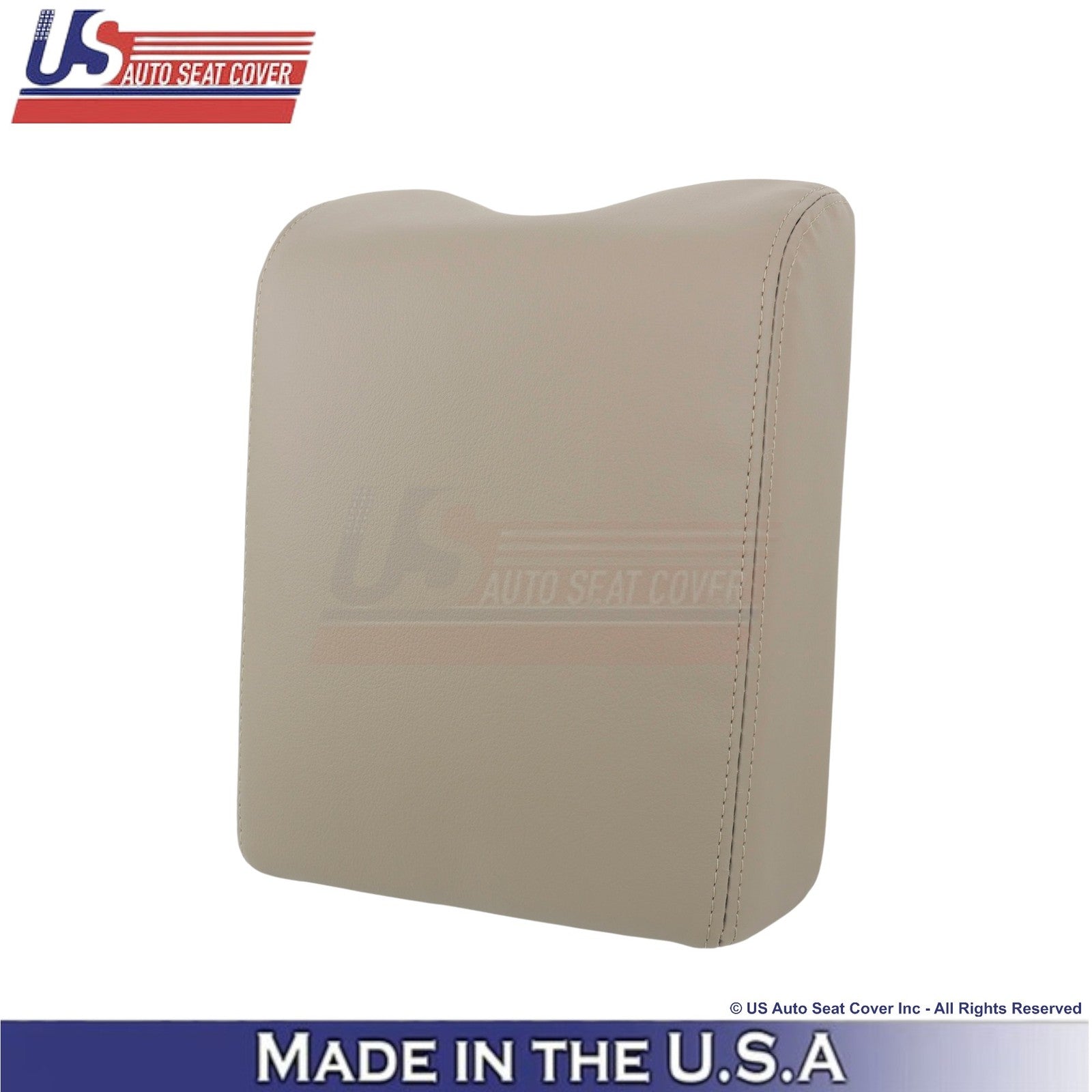 2004-2008 Fits Ford F-150 Genuine Leather Center Console Cover Camel Tan (Beige)