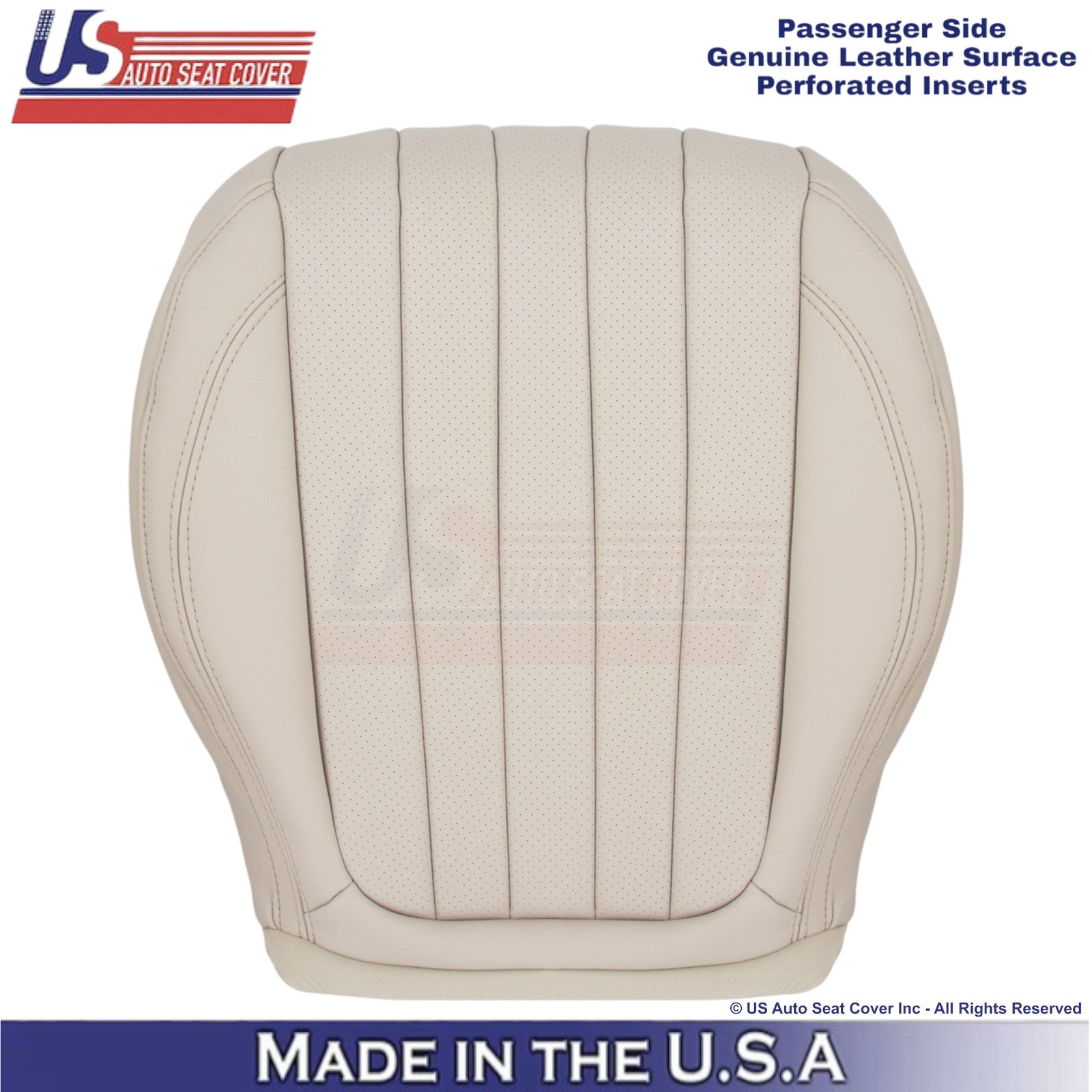 2017-2023 For Mercedes Benz E-Class Genuine Leather Passenger Bottom Cover Tan