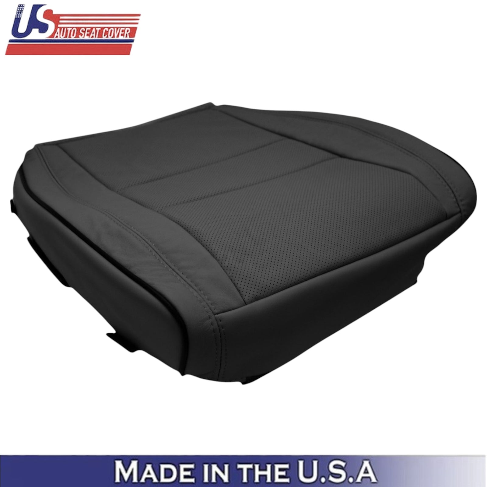 2011-2021 For Jeep Grand Cherokee Genuine Leather Passenger Bottom Cover Black
