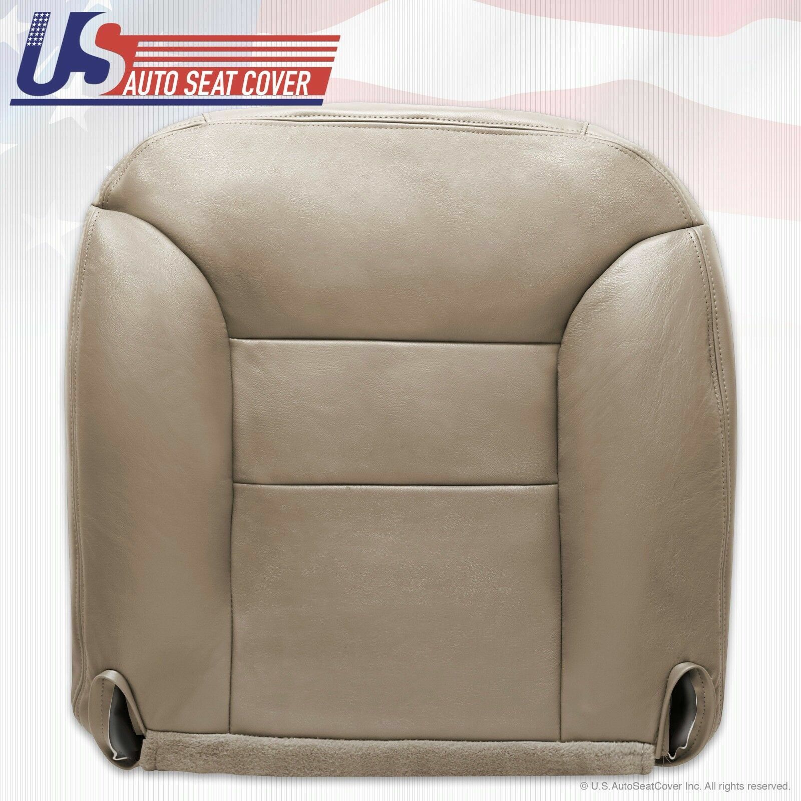 1995-1999 Chevy Front Row Leather Seat Cover Set Plus Driver Bottom Foam Tan 7pc