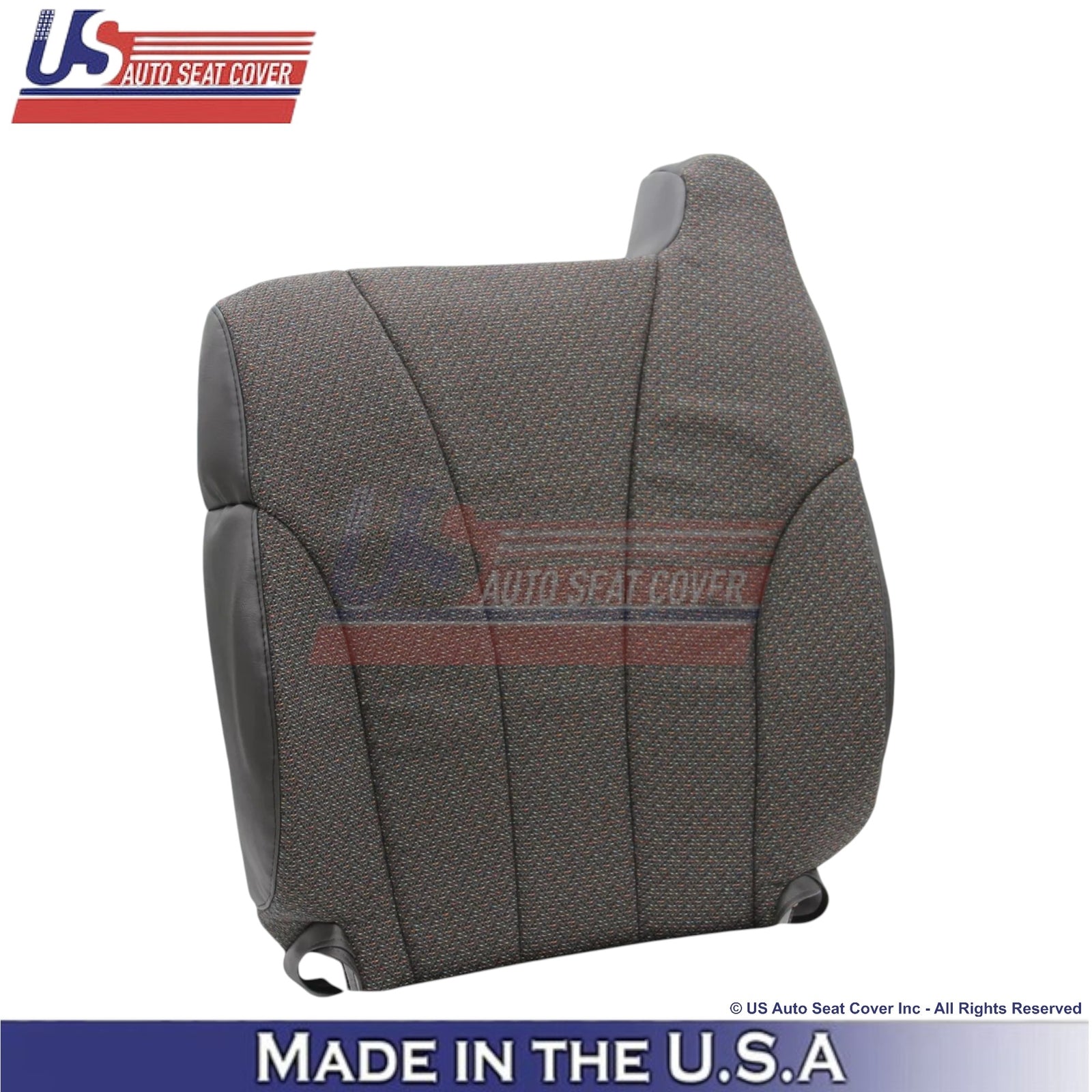 1999-2002 For Chevy Silverado 1500 2500 Cloth Front Driver Seat Covers Dark Gray