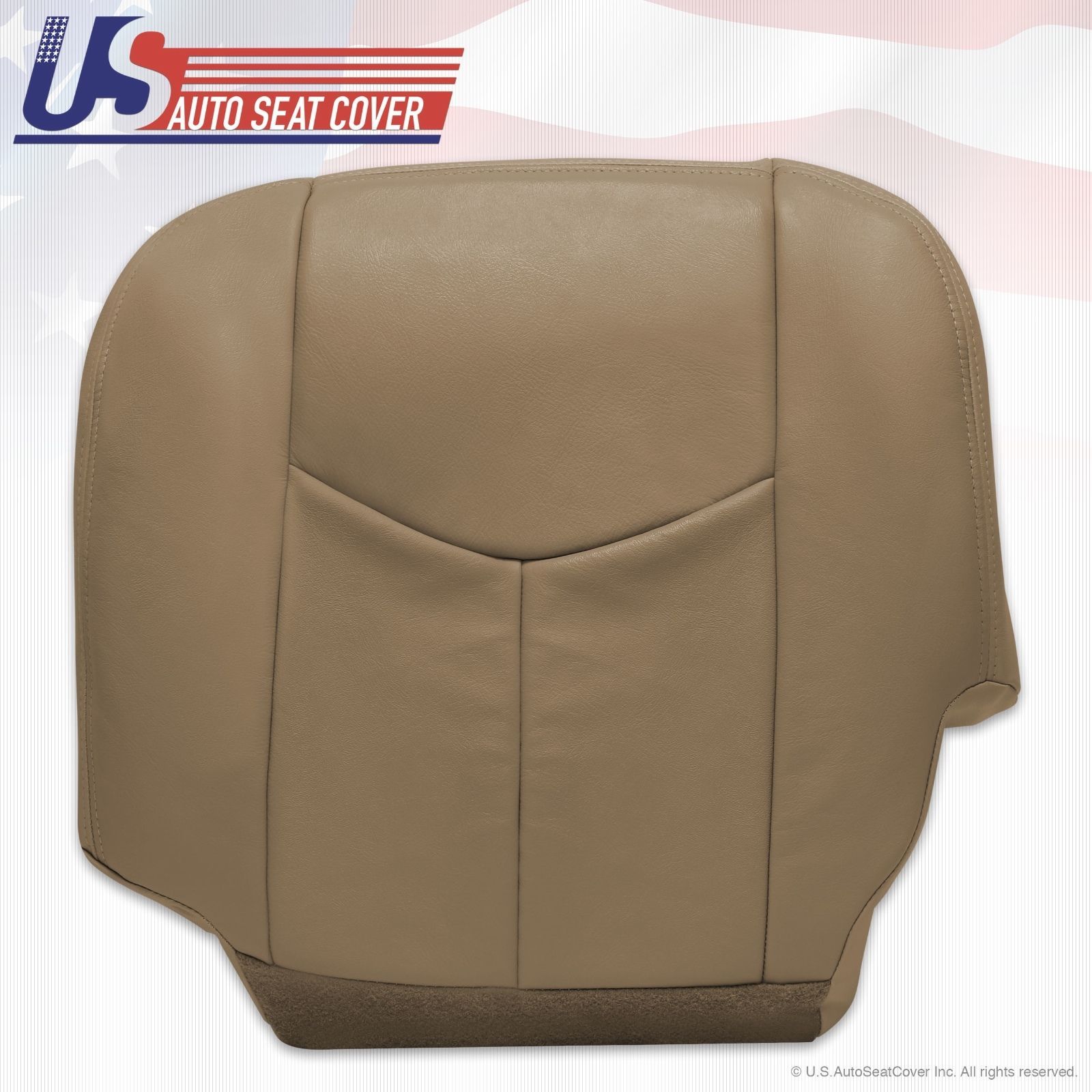 03 04 05 06 Chevy Silverado 1500 2500 Driver Bottom Leather Seat Cover Tan