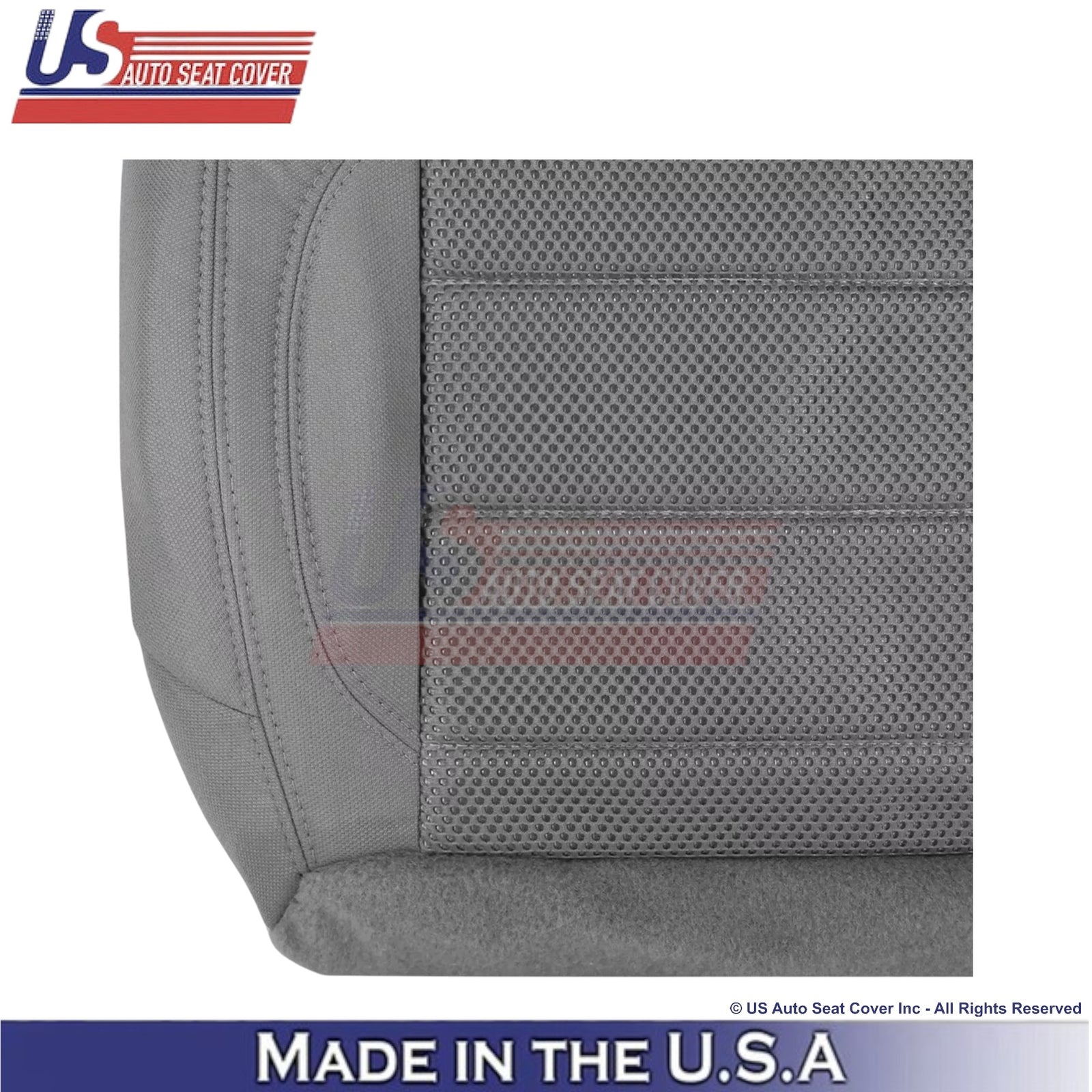 2007 For Jeep Wrangler Rubicon Sahara Cloth Driver Bottom Seat Cover Med. Slate