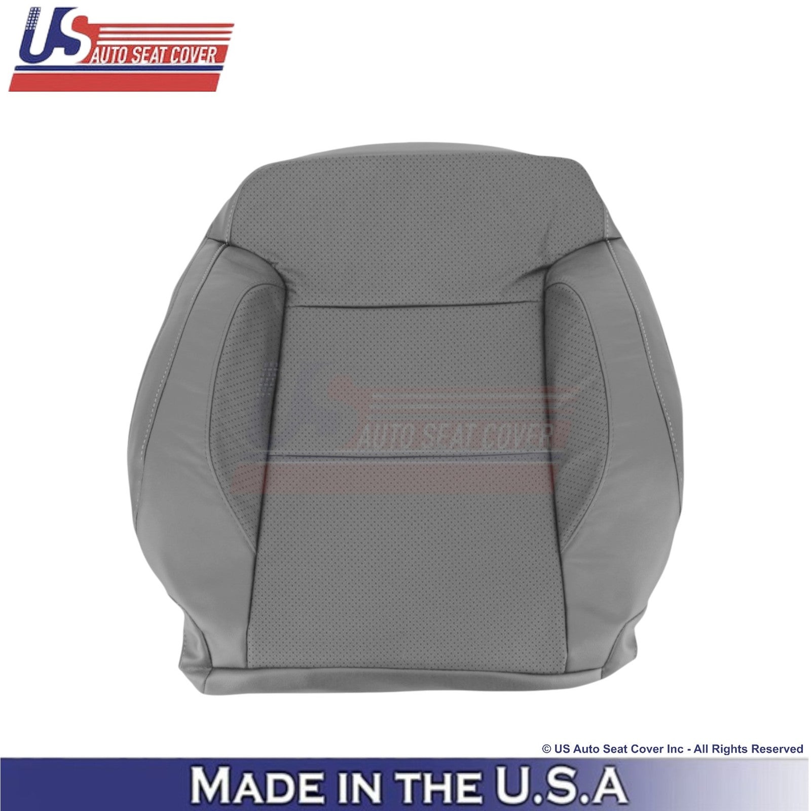 2014-2019 For Chevy Silverado 1500 LT LS Leather Perf Passenger Top Cover Gray
