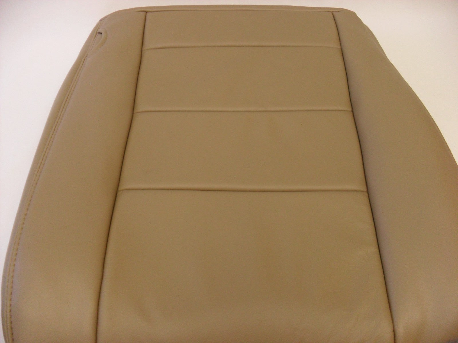2002 to 07 Ford F250 350 Lariat passenger Bottom Seat Cover LEATHER/Vinyl TAN