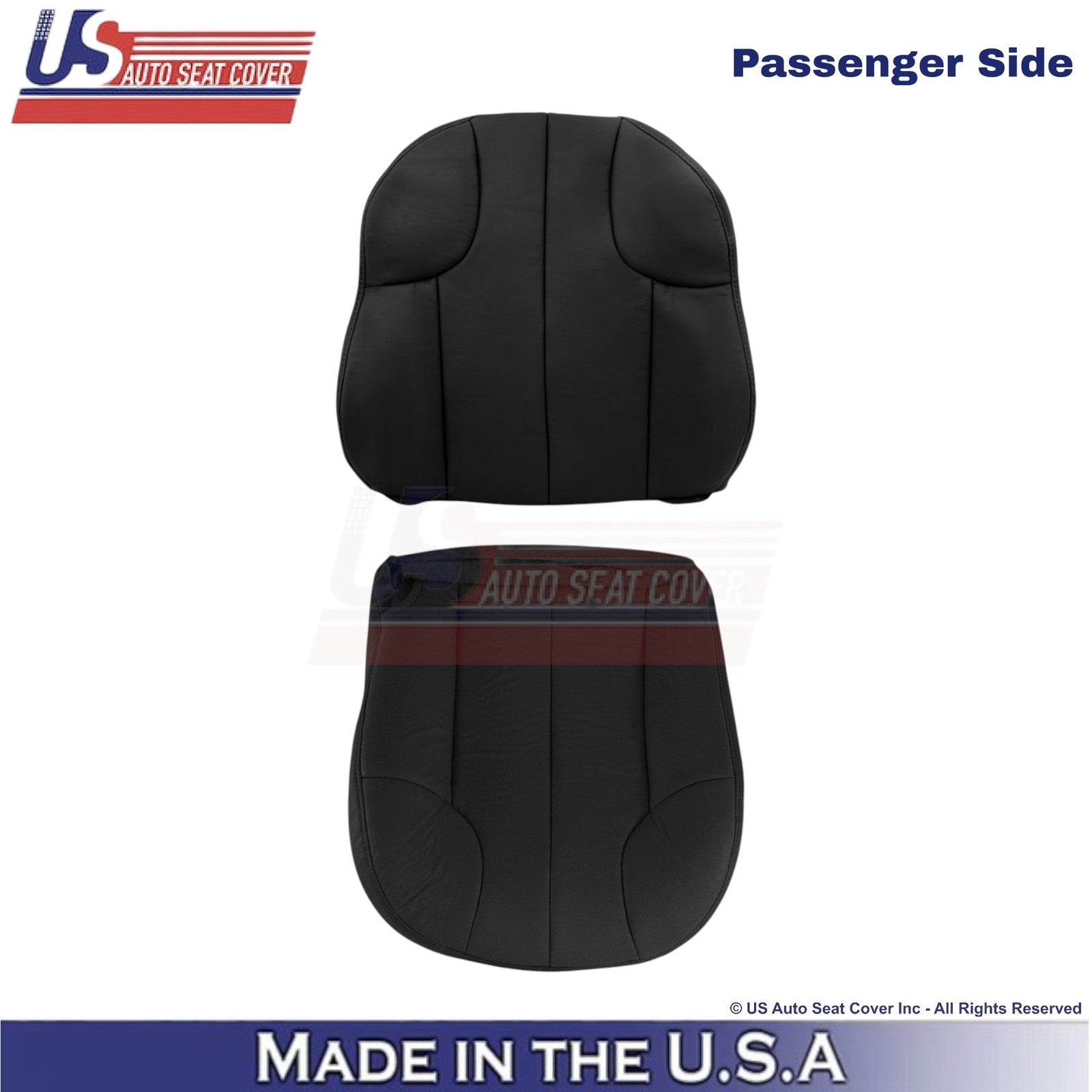 1999-2001 Fits Jeep Grand Cherokee Leatherette Front Passenger Seat Covers Agate