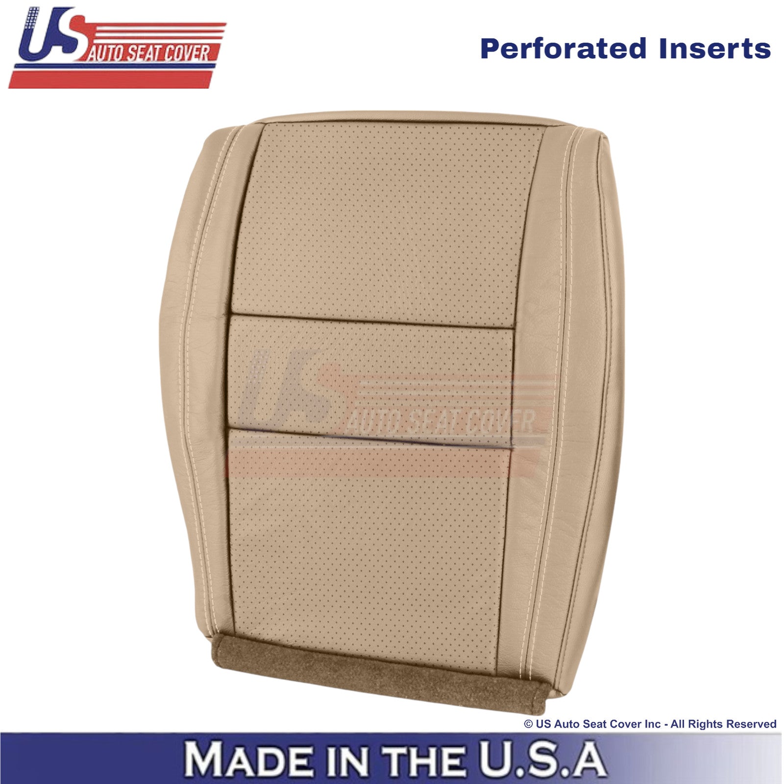 2011-2017 For Dodge Durango Genuine Leather Driver Bottom Replacement Cover Tan