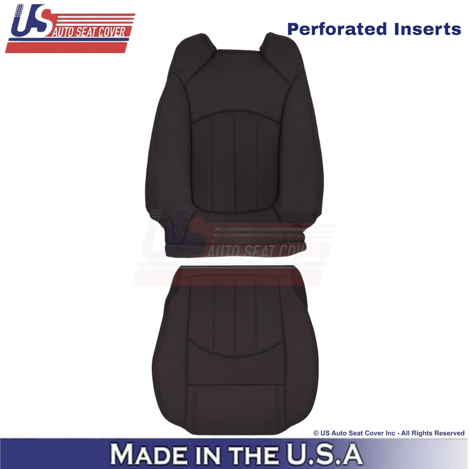 2013-2017 For Buick Enclave Leatherette Driver Replacement Seat Covers Cocoa